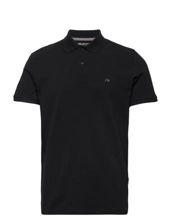 Slhdante Ss Polo W Black Selected Homme