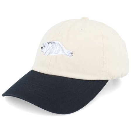 Wild Spirit - Beige unconstructed Keps - Cute Seal Washed Stone/Black Dad Cap @ Hatstore