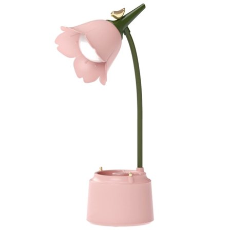 Vintage Blomsterformet LED Skrivebordslampe, Øjenbeskyttende Touch Lampe til Bord (FMY)