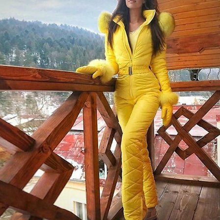 Dame Vinter Varm Snødress Utendørs Sport Bukser Skidress Vanntett Jumpsuit