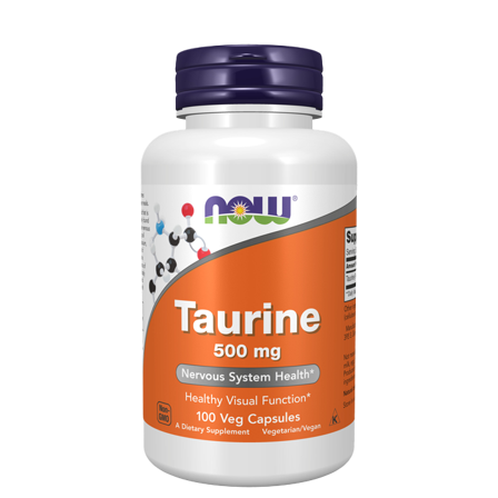 Now Foods Taurin 500 mg 100 kapsler