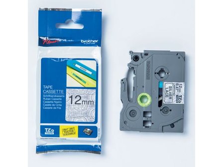 Brother Tape TZEMPSL31 12mm svart på silver - Lyreco - Kontorsmaskiner > Märkmaskiner och tape > Tape - Brother TZ