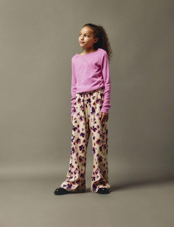 name it Nkfnanettie Ls Top Pb - Pink - 122/128