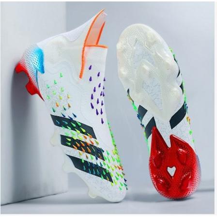 Fotballsko Herr Assassin 15 Low-top Tf Broken Nails Treningssko for barn Ag Lange negler Fotballsko kunstgresslær White-Black Orange White-Black 