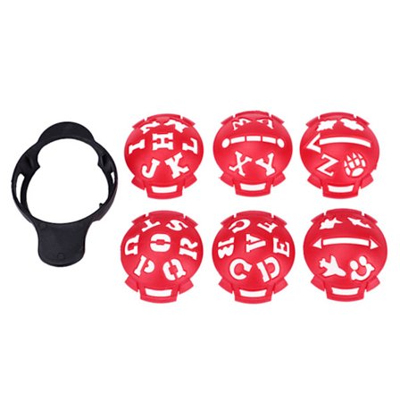 7-i-1 Golfboll Liner Liner Markör Multi-mall Ritning Justeringsmärken Sign Tool Golf Scriber Tillbehör