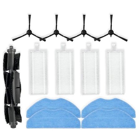 For Grundig VCR 4230, VCR 6230, VCR 7230 Støvsugerdeler Hovedbørste Sidebørste Hepa Filter Moppeklut