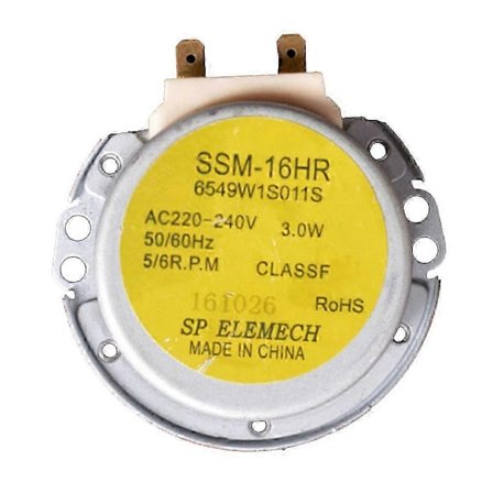 SSM-16HR AC220-240V 3W 50/60Hz 6549W1S011S Synkronmotor för Skivtallrik, Ersättning för LG Mikrovågsugn