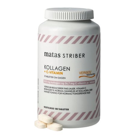 Matas Striber Kollagen 833 mg+C-vitamin 27 mg 180 tabl., Helse & Madvarer, Kollagen, Kollagenpiller
