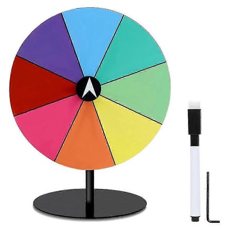 Præmiehjul Whiteboard 8 Tommer Spinnerhjul til Præmier Alt Metal Bordplade Roulette Lykkehjul til Fester Fødselsdag{h}