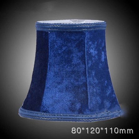 Tekstil Lampeskjerm med Klemme Blå blue[XJ]