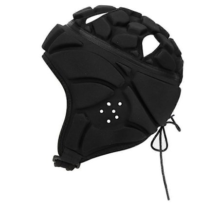 Myk Hjelm for Utendørs Sport, Hodebeskyttelse for Trening Baseball Fotball Keeper Pitcher Svart S