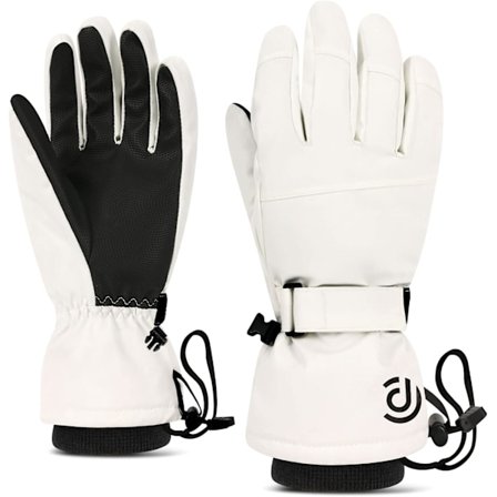 Skihandsker til mænd og kvinder - Vandtætte, vindtætte, touchscreen-kompatible, snowboardhandsker, varme vinterhandsker med håndledsstropper til koldt
