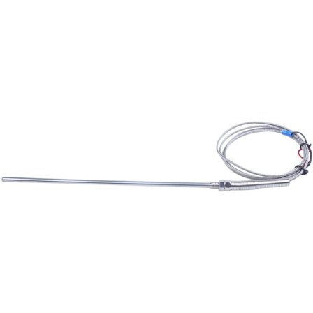 K-type 20 cm termoelementprobe, højtemperaturprobe 1,5 m