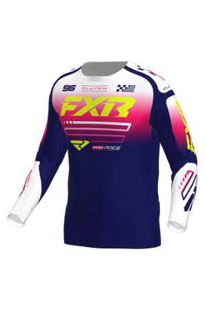 Crossshirt FXR Clutch 26 Marineblau/Razz/Weiß M