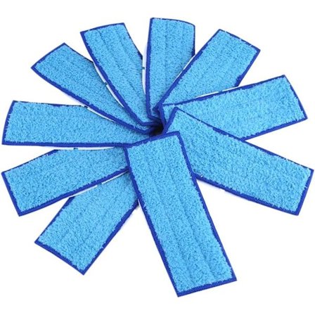 10 Pakk Vaskbare Rengjøringsputer for iRobot Braava Jet 240/241 (Våte