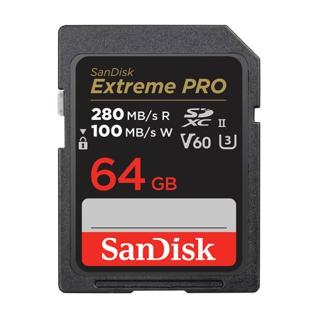 Sandisk Extreme Pro - flashminnekort - 64 GB - SDXC UHS-II
