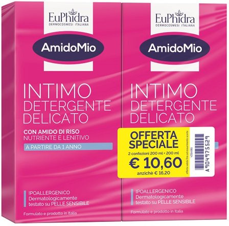 Euphidra Abbinata Intimo Detergente Delicato 200 ml + 200 ml