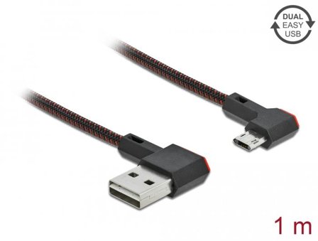 Delock Easy - USB-kabel - USB til Micro-USB type B - 1 m
