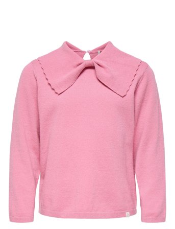 Kids Only Kmgkatia Life Ls O-Neck Bow Collar Knt - Pink - 92