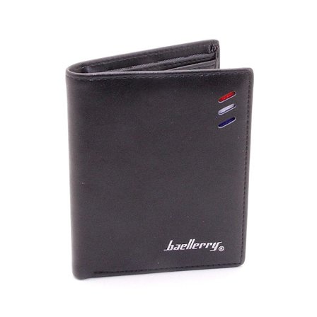 Lompakko Small Bifold Vertical PU - Musta