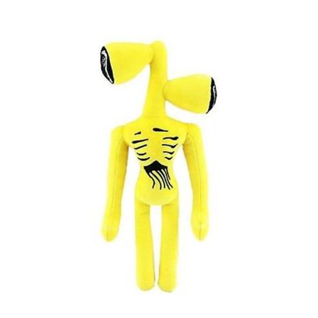 40 cm sirenehoved plyslegetøj hvid sort sirenehoved udstoppet dukke horror figurer yellow