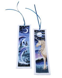 Stickpackung Lesezeichen Im Mondschein 2-er Pack