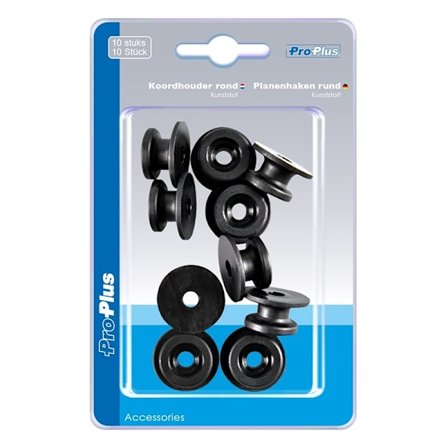 Tarpoulin-nauhoitusnappi pyöreä muovinen 10 kpl läpipainopakkauksessa