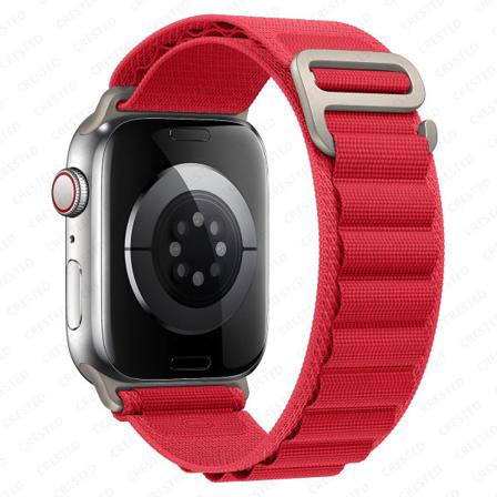 Alpine Loop Band For Apple Watch Strap 49mm 44mm 40mm 45mm 41mm 42mm 38mm 38 40 44 45 Mm Armbånd Iwatch Ultra Series 7 6 3 Se 8 red 38 40 41mm