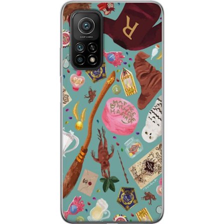 Yhteensopiva Puhelinkuori Xiaomi Xiaomi Mi 10T 5G Maaginen kuvaus velhon sauva, hatun ja mielikuvituksellisten esineiden kanssa leikkisässä satumais