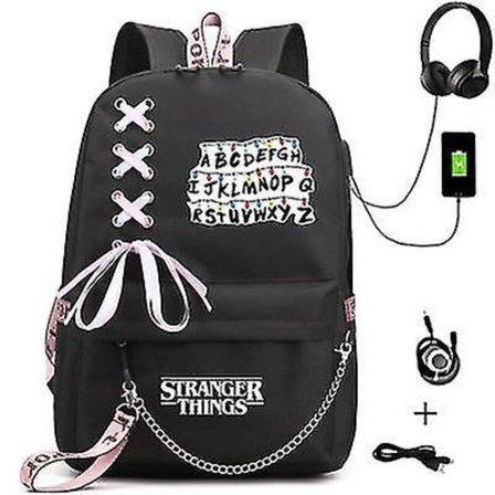 Stranger Things School Bag Stranger Things Backpack Large Capacity High School Bag Travel Bag