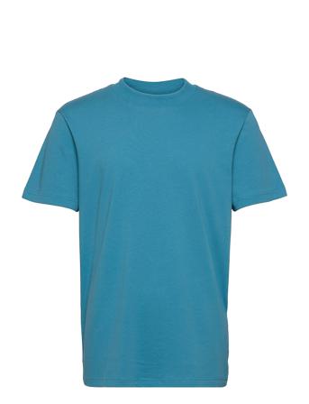 Slhrelaxcolman200 Ss O-Neck Tee S T-shirt Blå Selected Homme