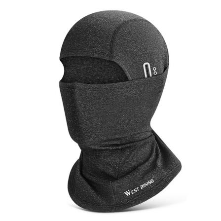 Unisex Balaclava Ski Mask Solskydd Andas Mycket elastisk Bekväm för elcyklar Motorcyklar black gray
