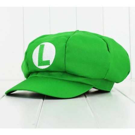 NINTENDO LUIGI SUPER MARIO CAPS -1 grønn