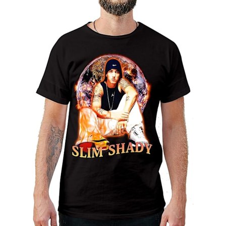 New School & Old School Hip Hop Rappers Streetwear Vintage Style Slim Shady T-shirts