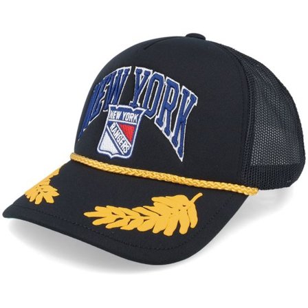 Mitchell & Ness - NHL Svart trucker Keps - New York Rangers Gold Leaf Hwc Black Trucker @ Hatstore