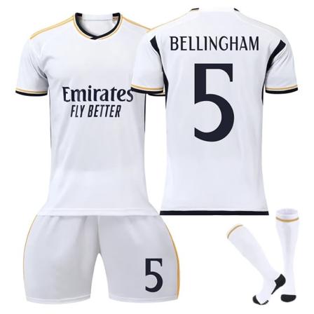 2023-2024 Real Madrid kotipaita nro 5 Bellingham Aikuinen XS AikuinenXS