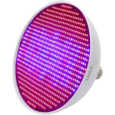 80W LED Plantelys Vekstlampe Pære Blomstrende Hagebruksvekstlampe Hvit