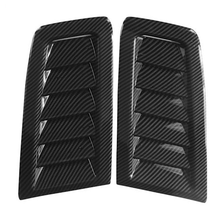 Par af forreste hætteventiler, luftudløb til udskiftning af Focus RS MK2 Style Universal Carbon Fiber Style