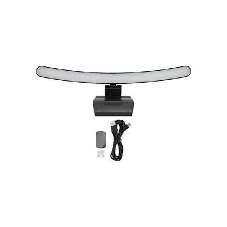 Buet skærm lysbjælke, computerskærmlampe, touch-dæmpning skærm lysbjælke LED skærmlys læselys med 3 C