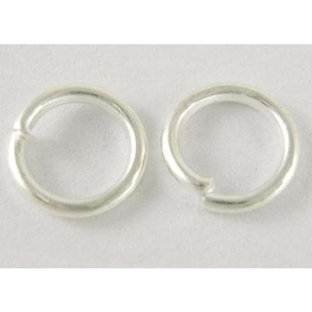 20 Gr. (drygt 460 St.)silverpläterade Motringar Ø 6 Mm.