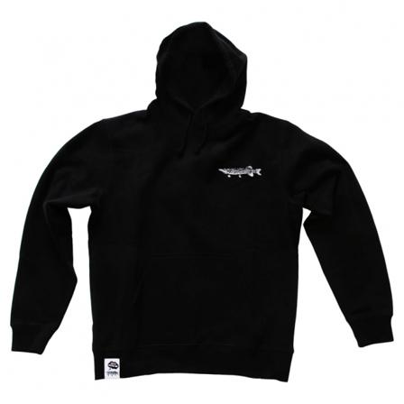 Wolfcreek Lures Pike Logo Hoodie, Black - XXL