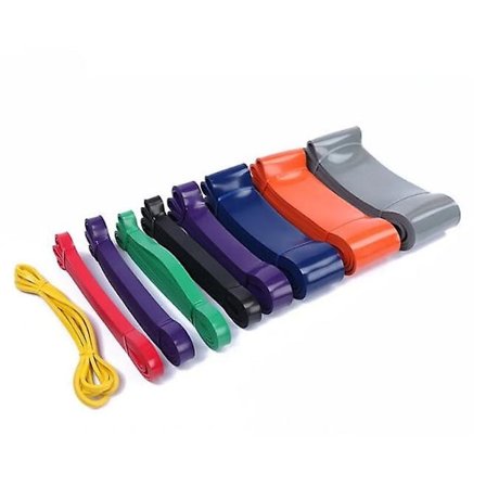 Træningselastik Modstandsbånd Gummibånd - Powerbands - Gul