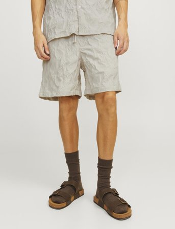 Jack & Jones Jpstjaiden Jjjacquard Jogger Short Styd - Cream - XL