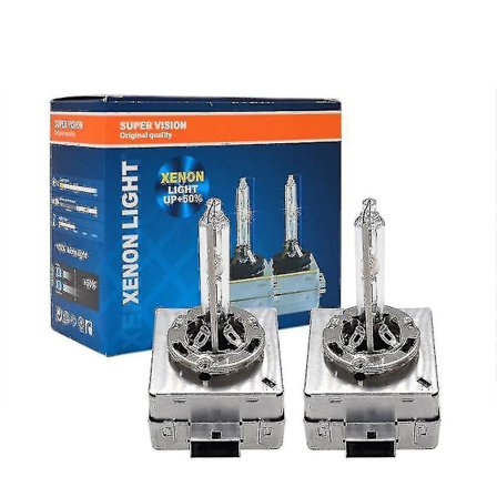 Xenon-lamper, D1s 6000k, 2-pakning 50 % mer syn