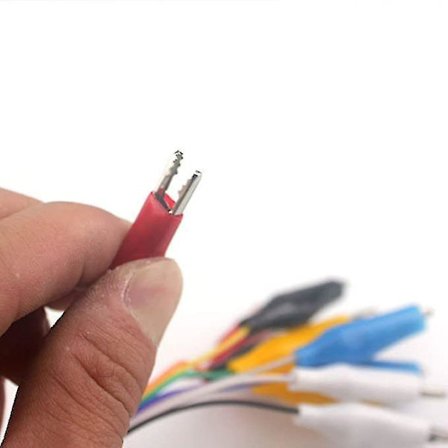 2-i-1 Dupont-tråd 10-pins hopperledning hann til alligator