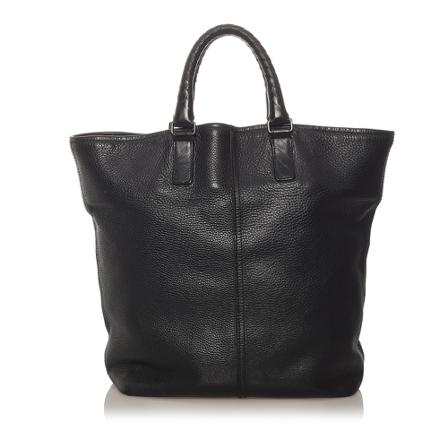 Bottega Veneta Vintage, Pre-owned Leather Tote Bag Zwart, Dames, Maat:ONE Size