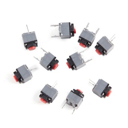 10 stk. Kailh Mute-knap 6*6*7,3 Silent Switch trådløs mus Bu Gray one size