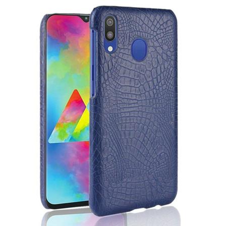 Croco Samsung Galaxy M20 cover - Blå Blue