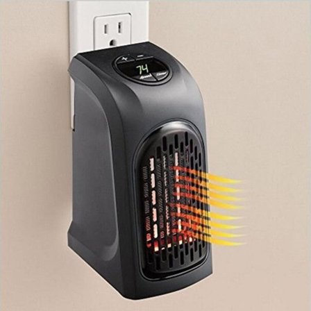 Wall-Outlet Mini El Luft Varme 500W