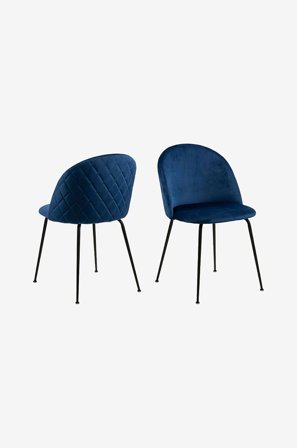 NORDFORM - Matstol Jackie, 2 - pack - Blå - Stolar - Från Homeroom